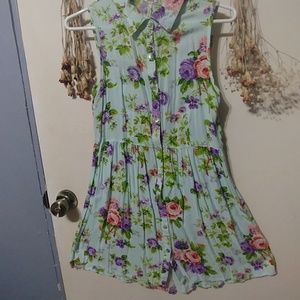 Light blue floral dress